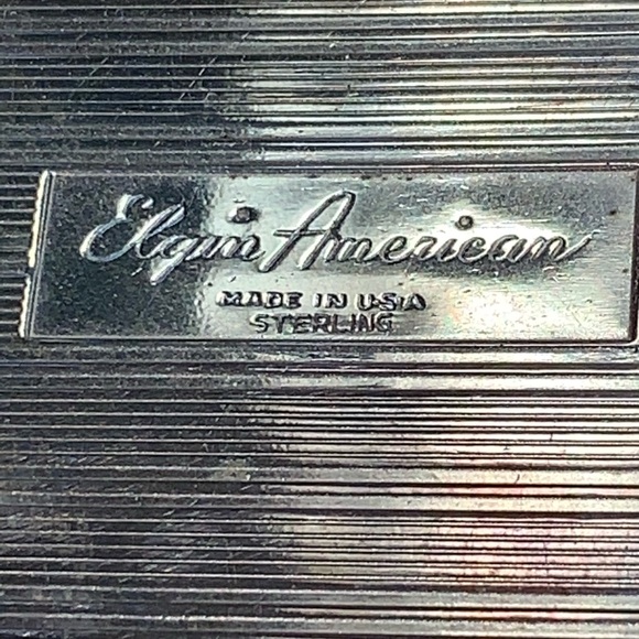 Vintage Elgin American Sterling Powder Compact - Picture 4 of 9